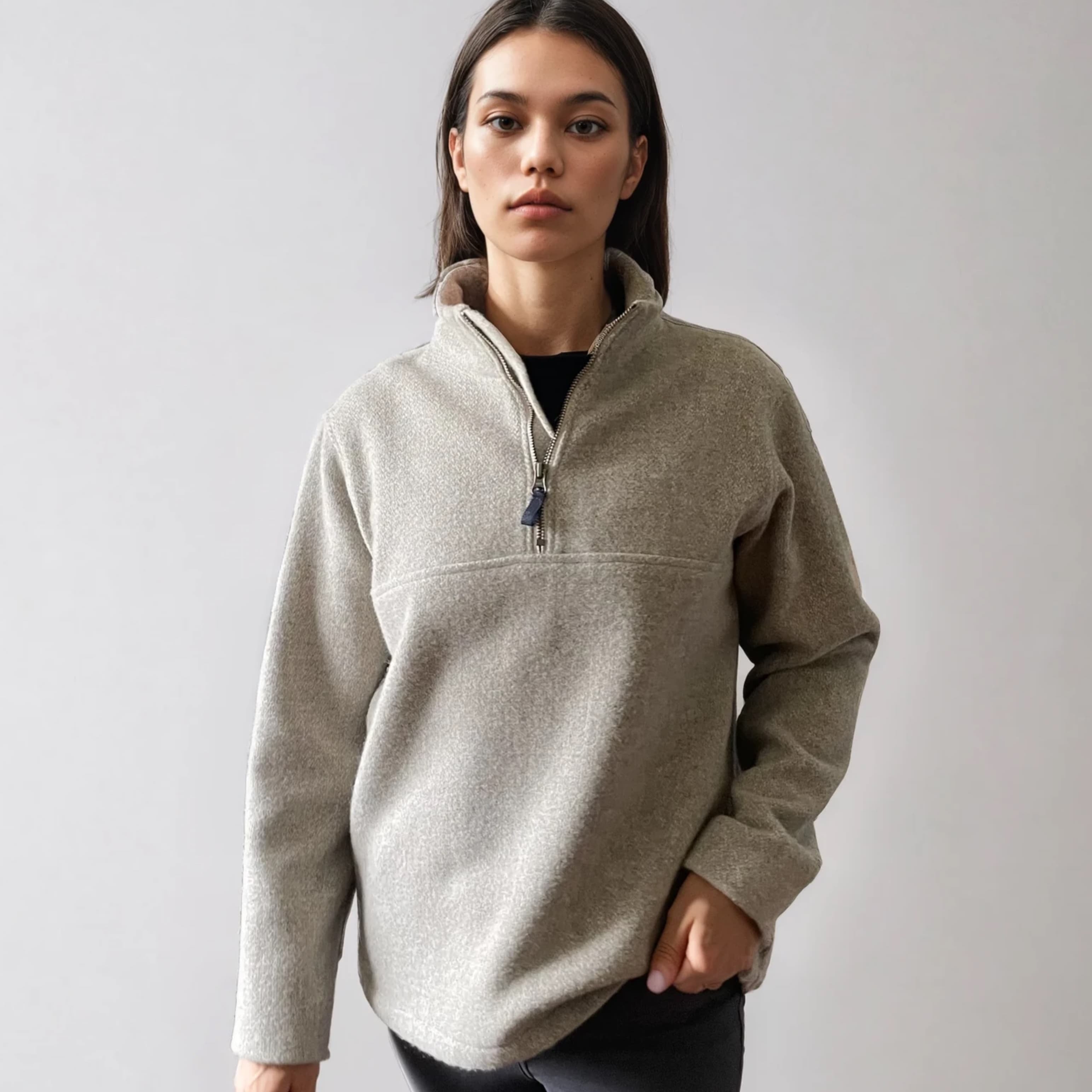 Merino Wool Quarter Zip - Women's
