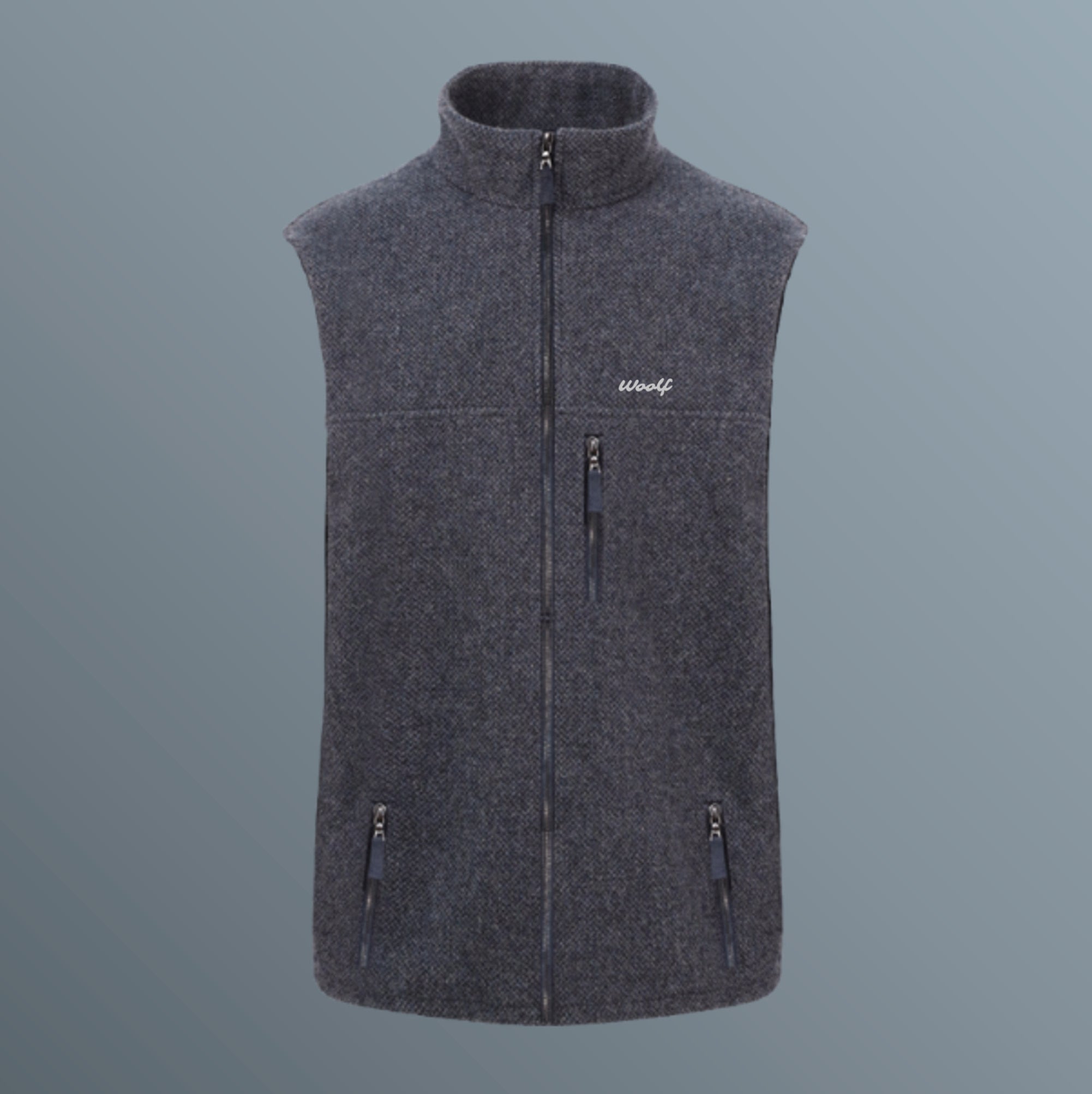 Men's PureFleece 100% Merino Fleece mid layer Gilet Vest . Created with our unique weave for superior performance over knitted merino fleece tops.