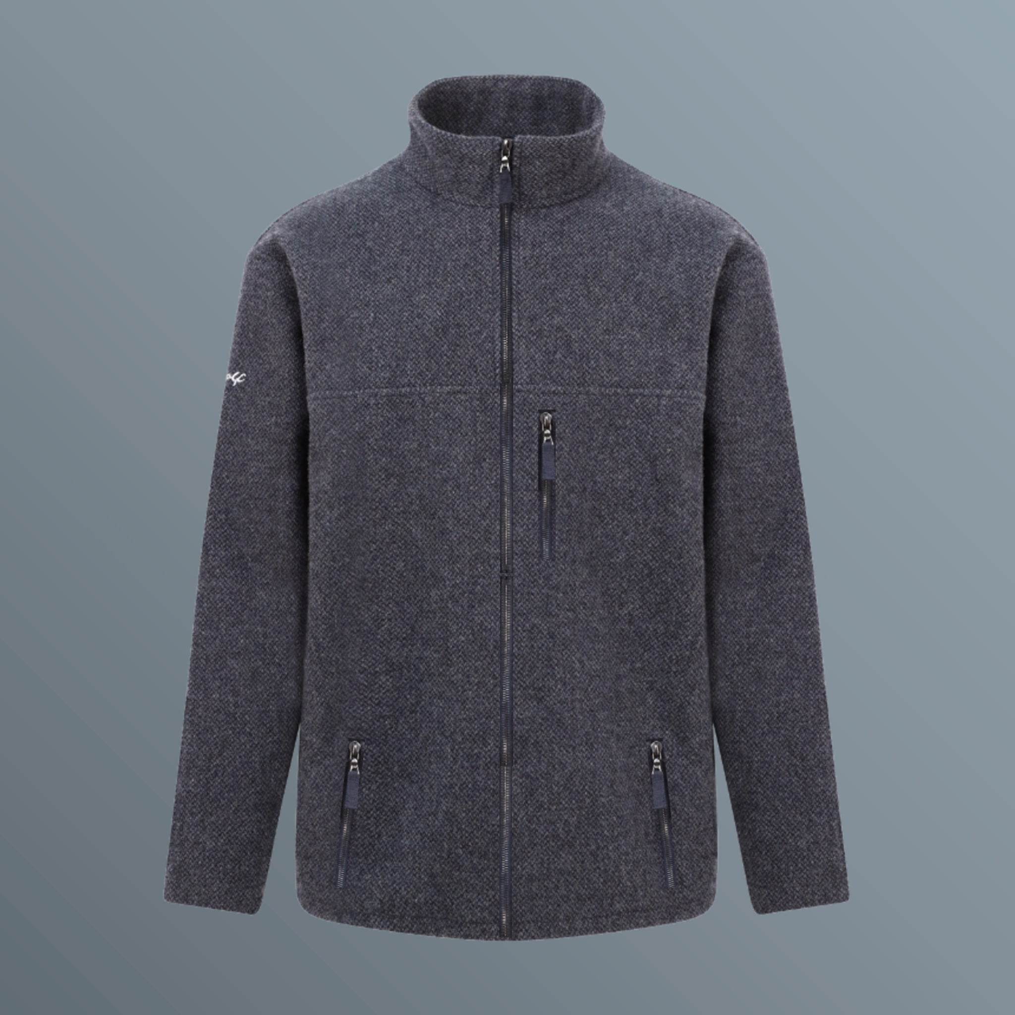Wool fleece jacket made from pure organic merino wool 43322