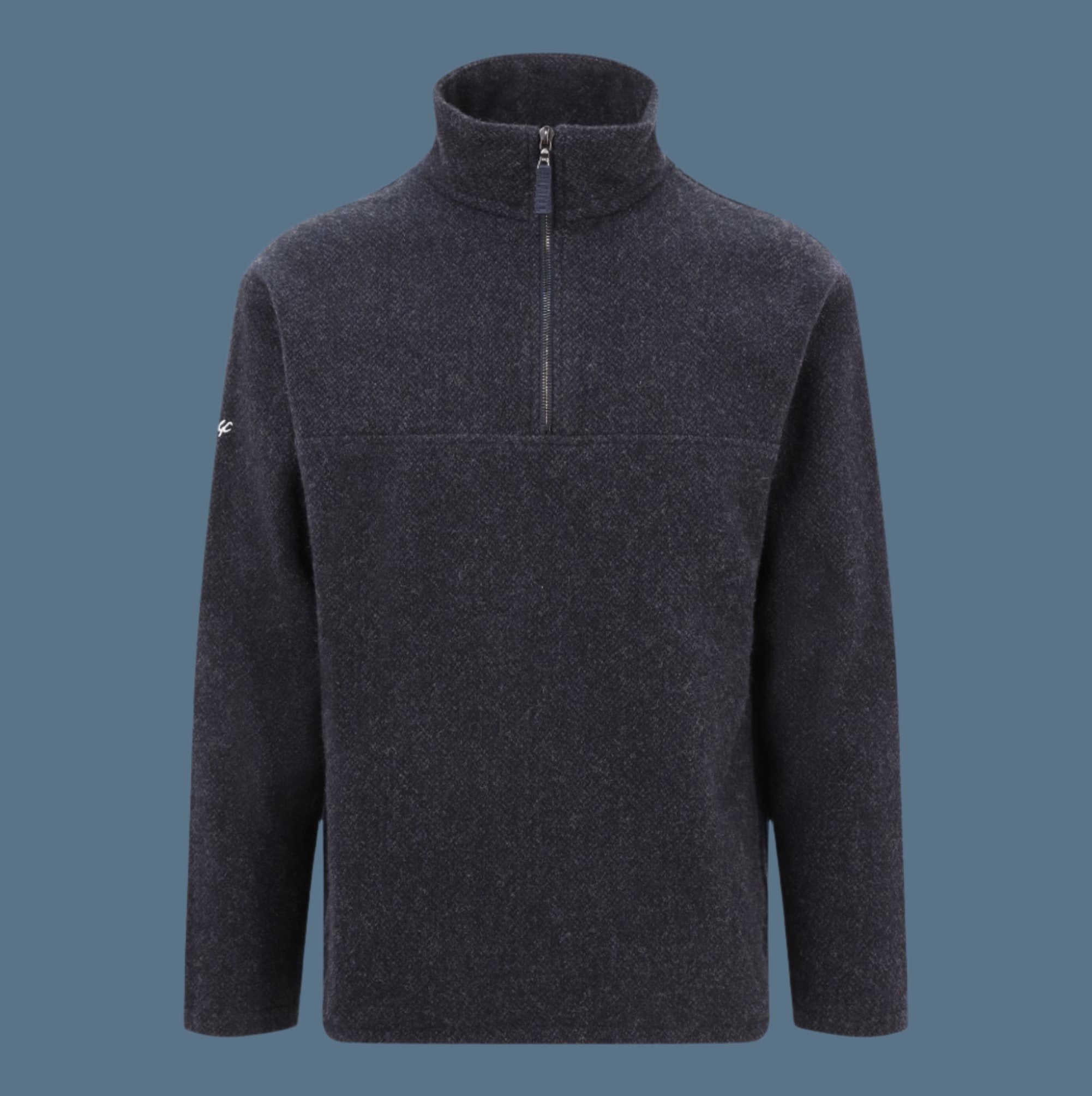 Mens wool quarter discount zip