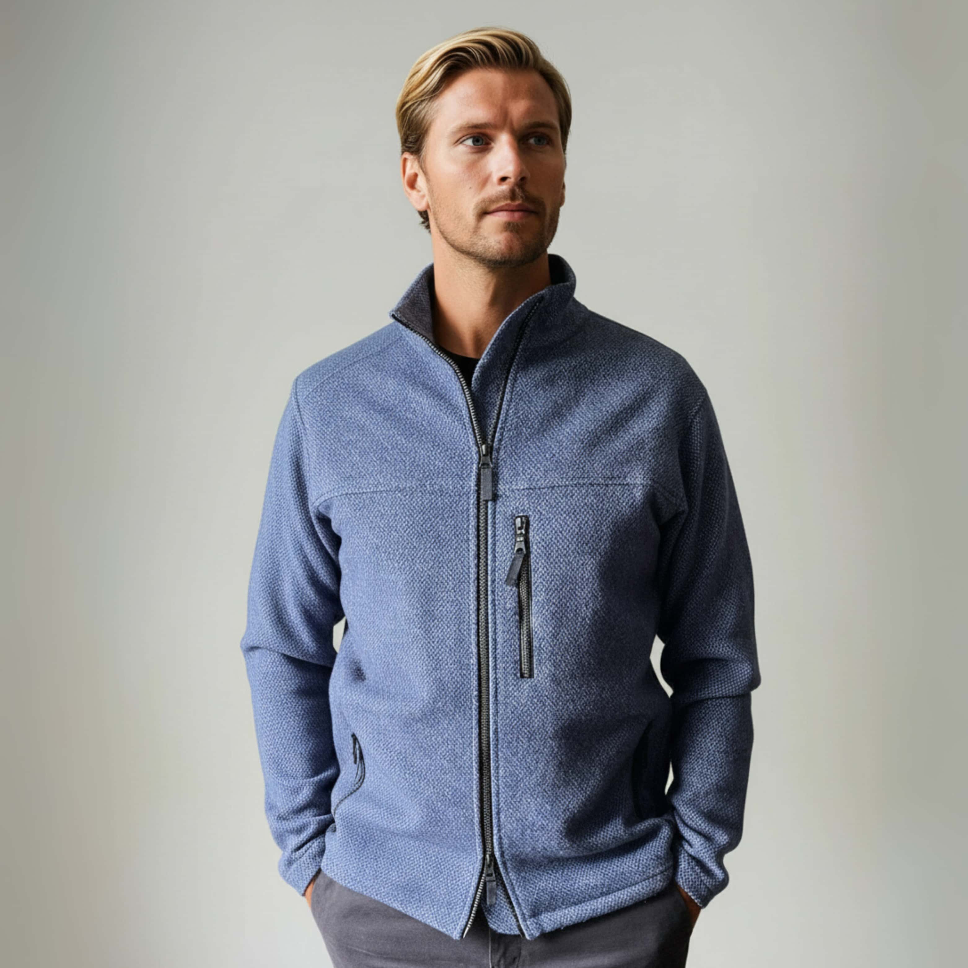 S / River Blue / 100% Merino Lambswool