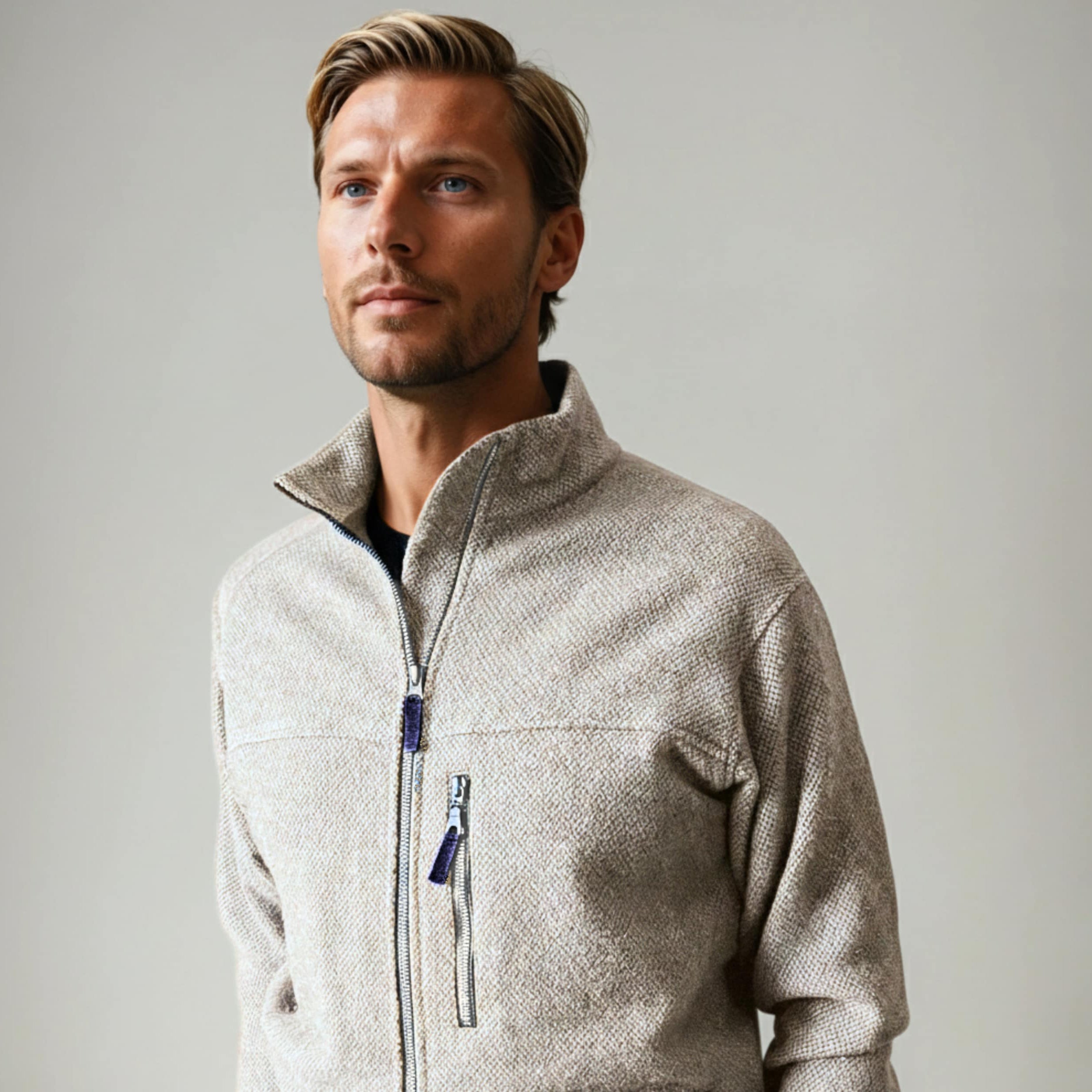 Merino Wool Fleece Jacket - Men's