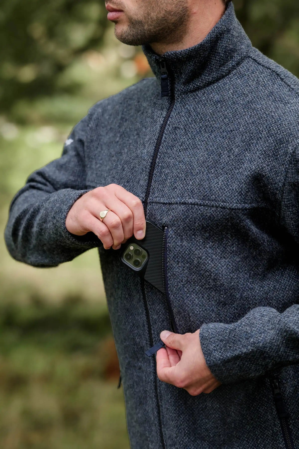 Merino Wool Fleece Jacket - Men's