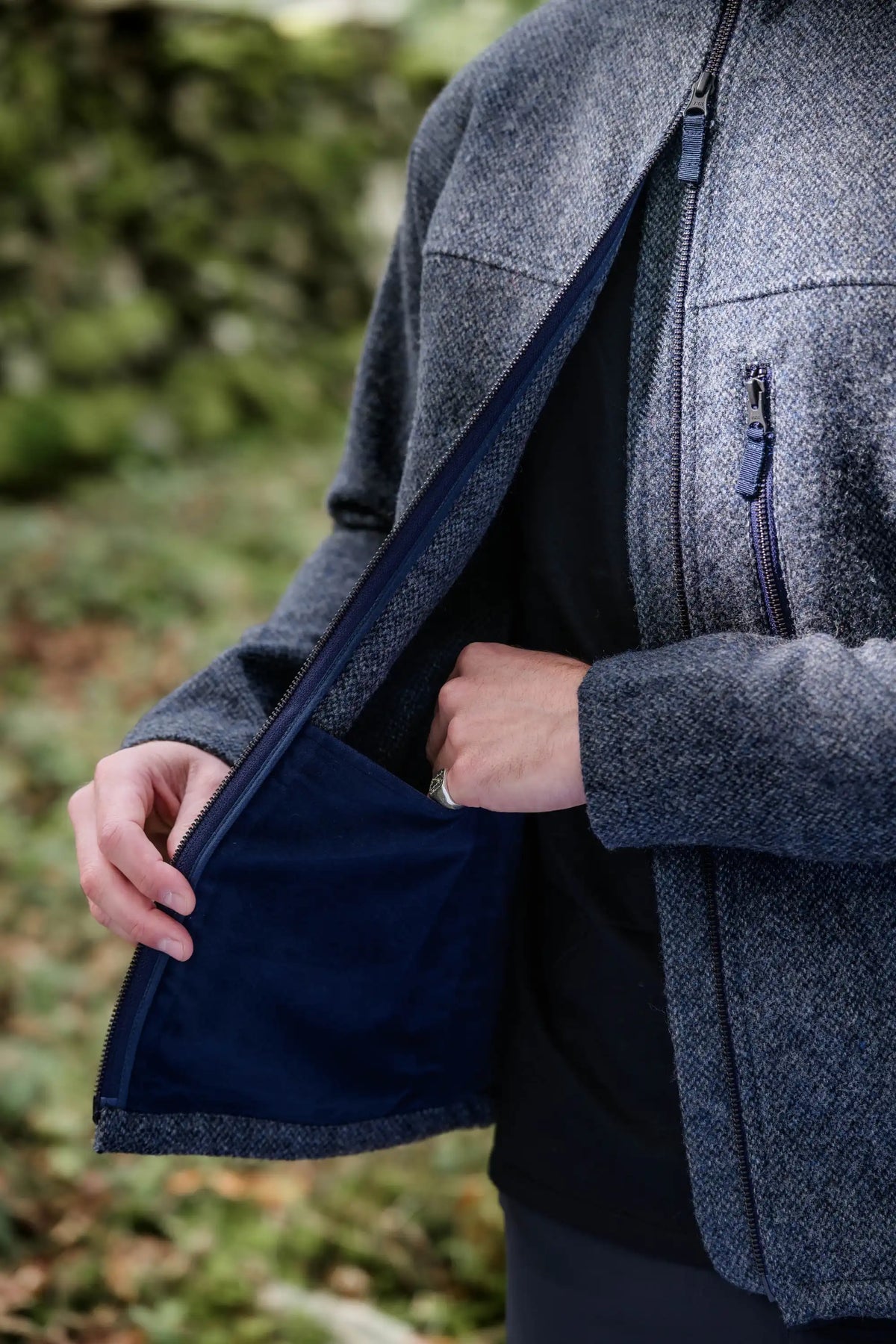 Merino Wool Fleece Jacket - Men's