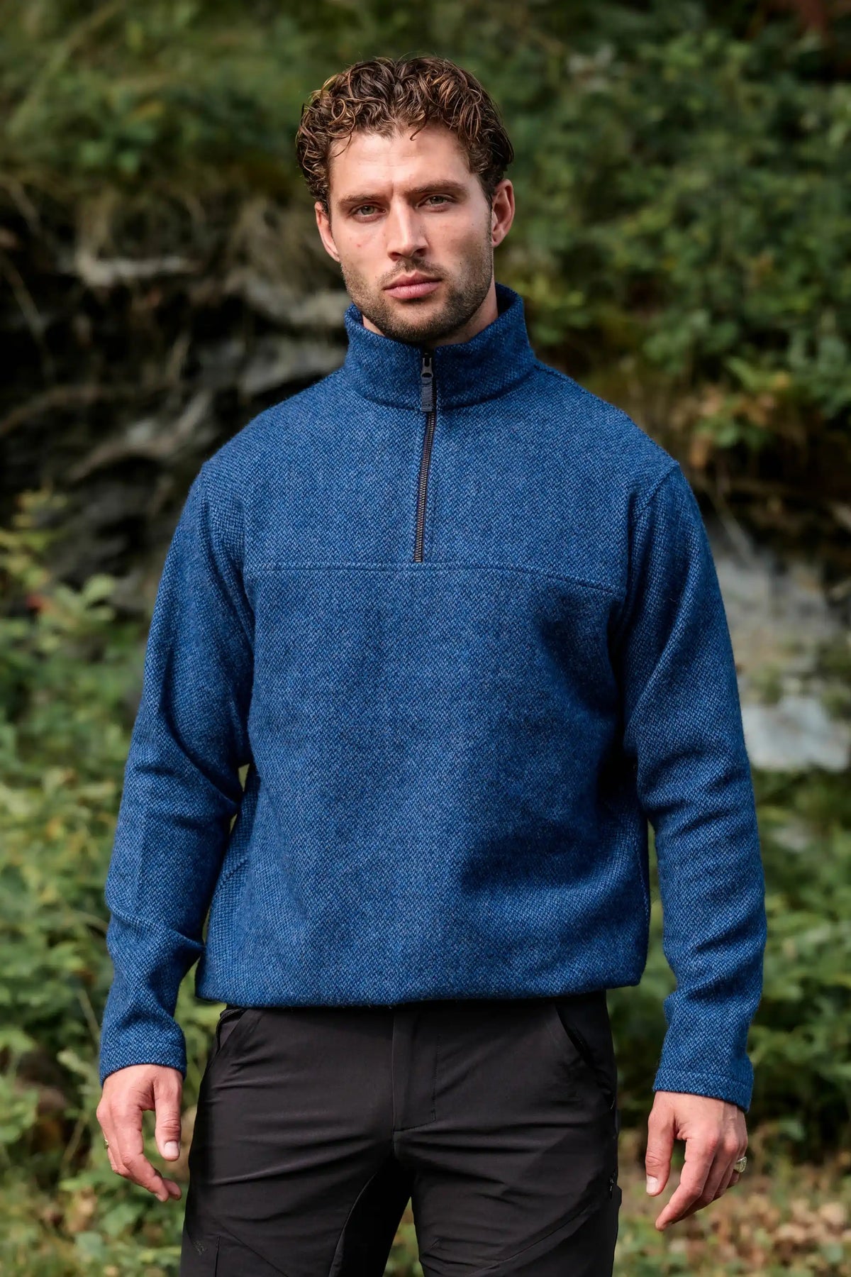 Merino Wool Quarter Zip Fleece - Men's
