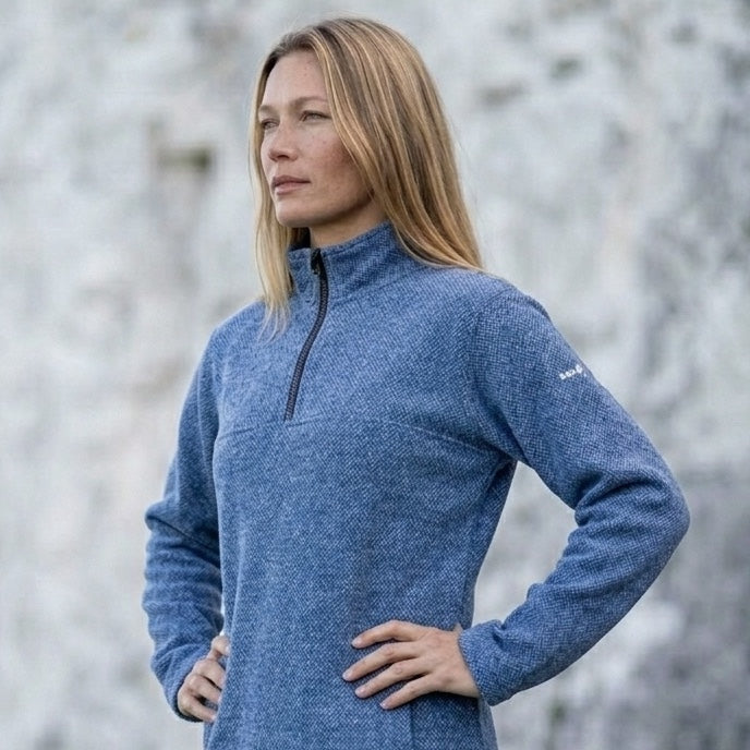 Merino Wool Quarter Zip - Women's