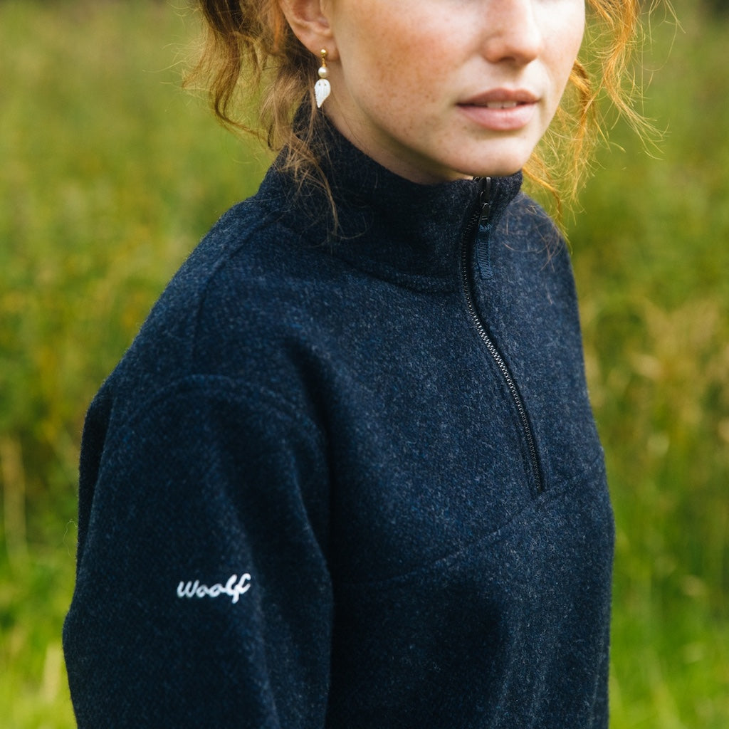 Merino Wool Quarter Zip - Women's