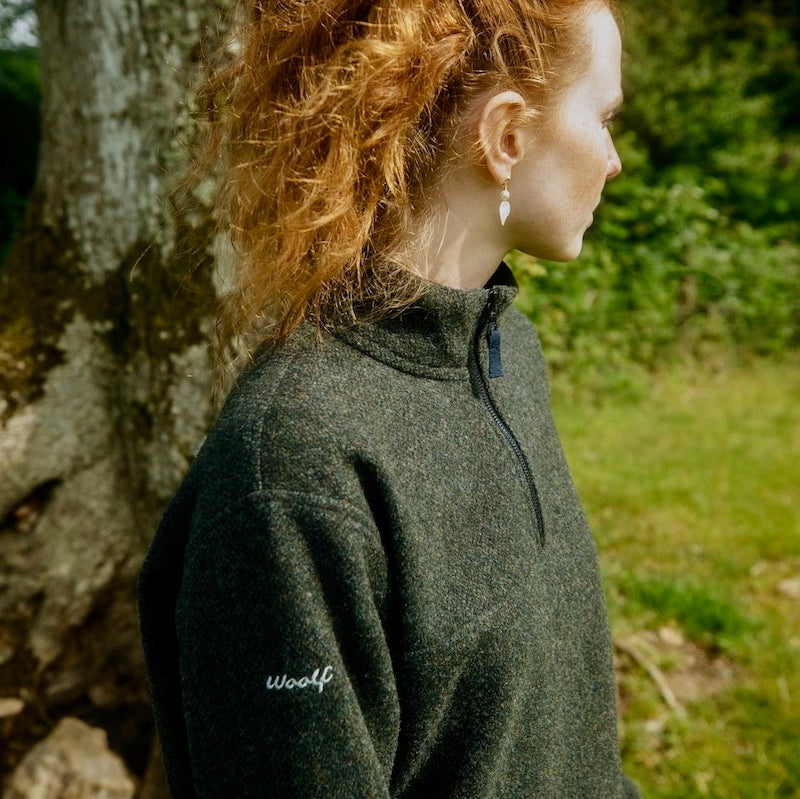 Merino Wool Quarter Zip - Women's