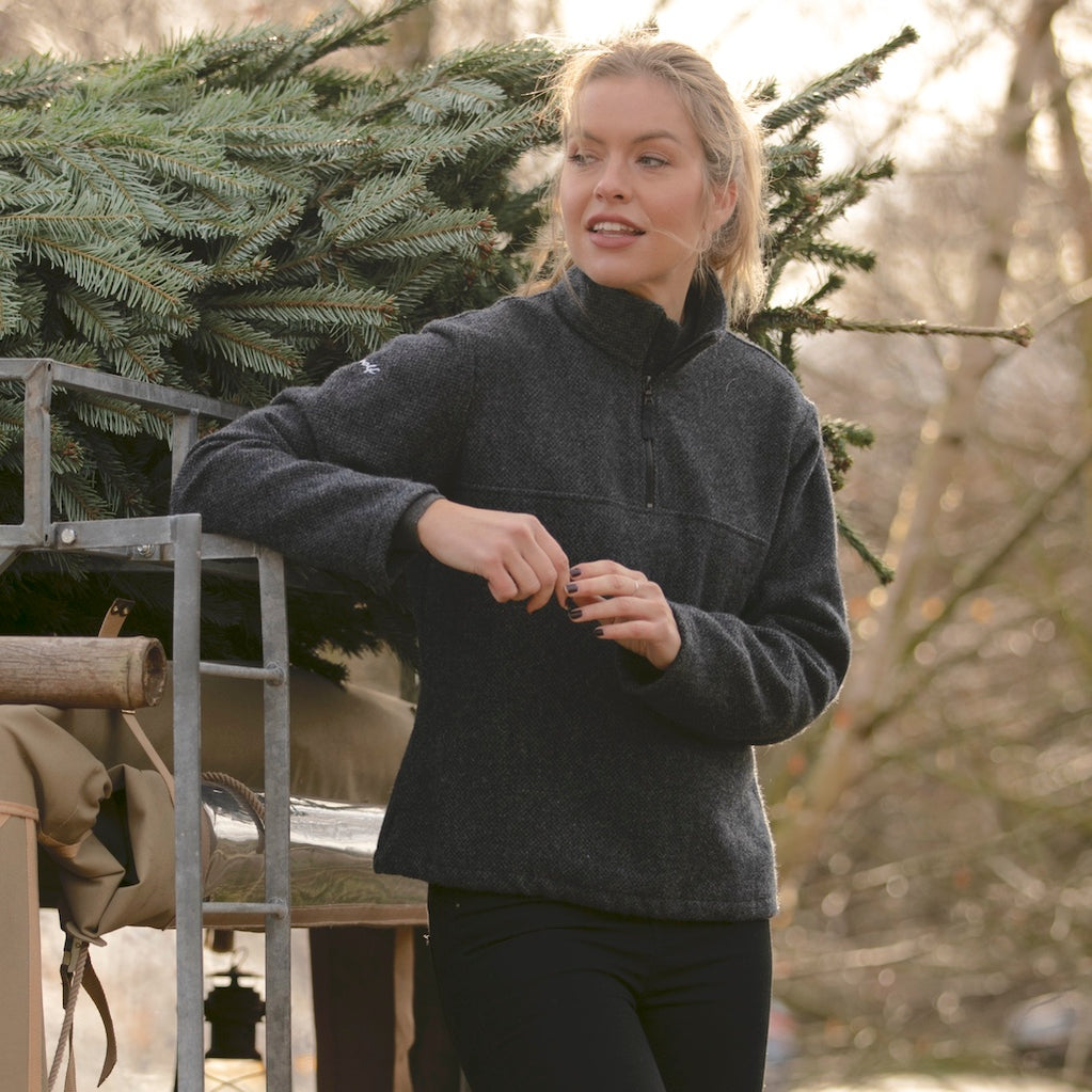 Merino Wool Quarter Zip - Women's