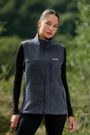 Women’s wool gilet in Slate Grey
